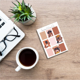Modern Artistic Women's Day/Black Month Beautiful Holiday Card