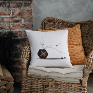 Modern artsy coastal seashell abstract artistic cushion