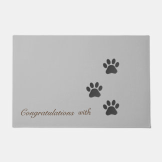 Modern ashes abstract with grey custom  doormat
