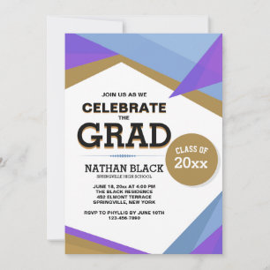 Modern Aspect Graduation Invitation