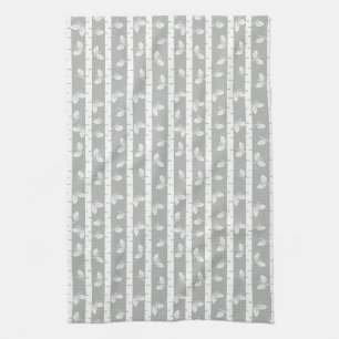 Modern Aspen Trees Tea Towel