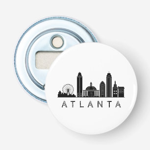 Modern Atlanta Georgia Stylised Skyline Bottle Opener