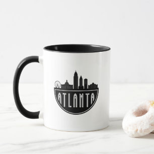 Modern Atlanta Georgia Stylised Skyline Mug
