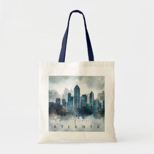 Modern Atlanta Georgia Stylised  Watercolor Tote Bag