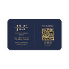 Modern Attorney Lawyer Law Firm Monogram Navy Blue