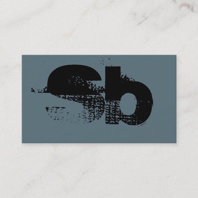 Modern Attractive Monogram Standard Business Card (Front)