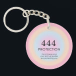 Modern Aura Angel Numbers Numerology 444     Key Ring<br><div class="desc">Relaxing spiritual ombre design,  featuring angel numbers 444,  a number,  that symbolises that you are protected by Universe and your spiritual guides,  no matter hardship you may face.</div>