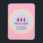 Modern Aura Angel Numbers Numerology 444     Magnet<br><div class="desc">Relaxing spiritual ombre design,  featuring angel numbers 444,  a number,  that symbolises that you are protected by Universe and your spiritual guides,  no matter hardship you may face.</div>