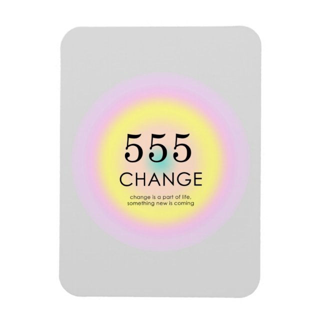 Modern Aura Angel Numbers Numerology 555 Meaning   Magnet (Vertical)