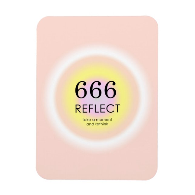 Modern Aura Angel Numbers Numerology 666 Meaning   Magnet (Vertical)