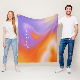 Modern Aura Colourful Gradient Fleece Blanket