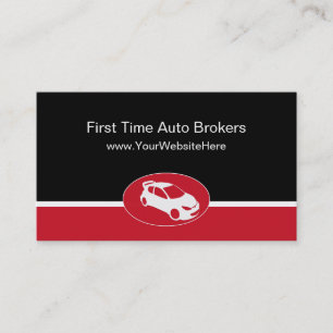 Modern Auto Broker Business Cards
