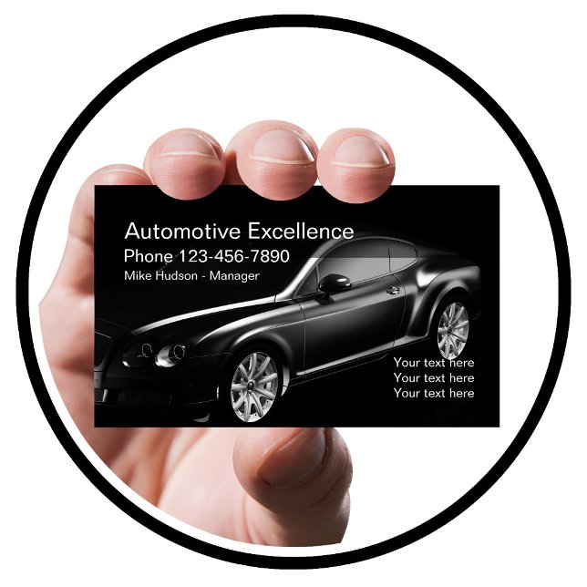 Modern Automotive Business Design Card (Creator Uploaded)
