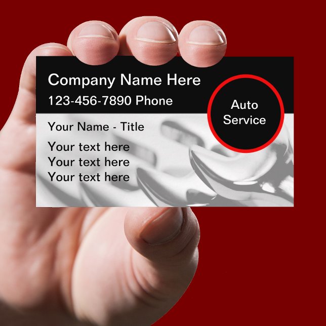 Modern Automotive Business Services Card (Creator Uploaded)