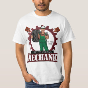 Modern Automotive Car Mechanic Professional Dad T-Shirt