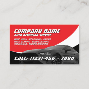 Modern automotive car service  business card