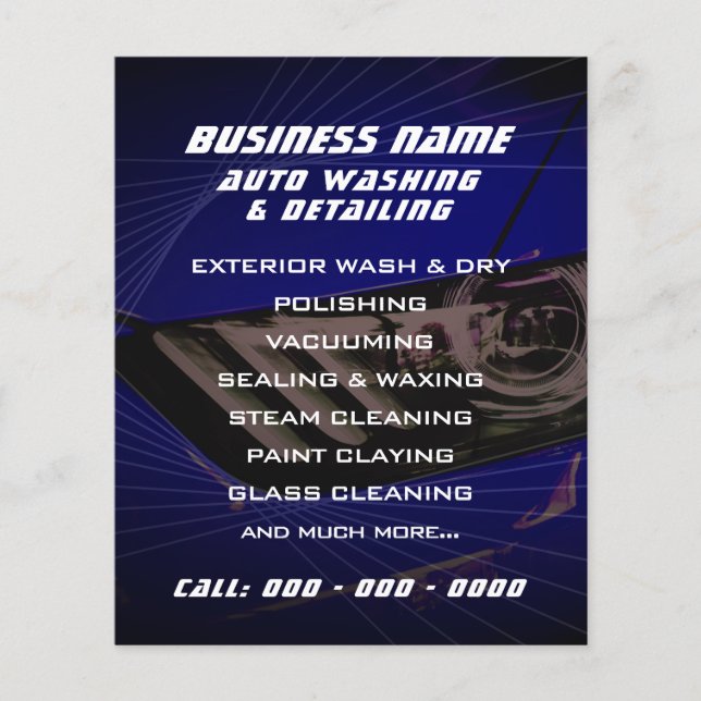 Modern automotive geometric  flyer (Front)