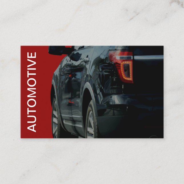 Modern Automotive Services Design Business Card (Front)