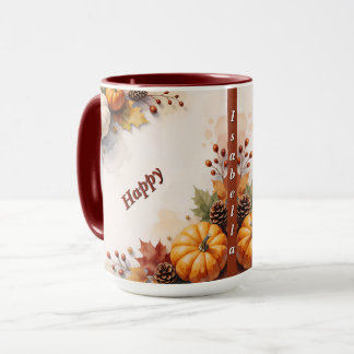 Modern Autumn Golden Thanksgiving Collection Mug