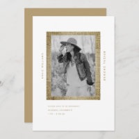 Modern B/W Photo Burlap Bridal Shower