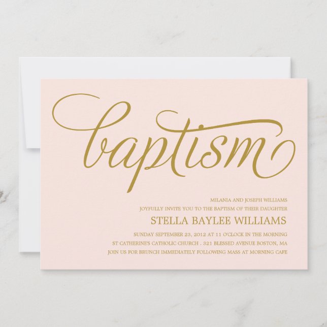 MODERN BABY | BAPTISM INVITATION (Front)