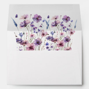 modern baby in bloom wildflower baby shower envelope
