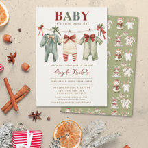 Modern Baby It's Cold Outside Winter Baby Shower