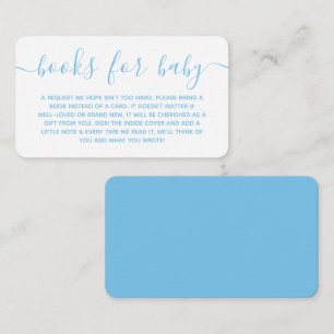 Modern Baby Shower Book Request Enclosure Card