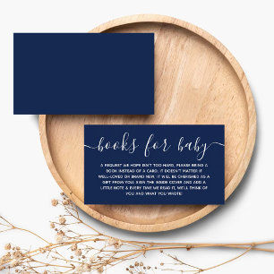 Modern Baby Shower Book Request Enclosure Card