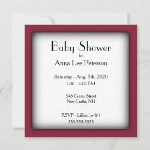 Modern Baby Shower Invitation