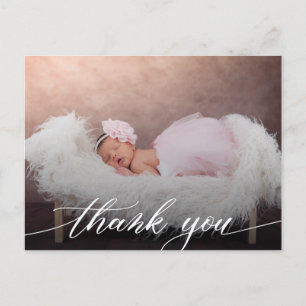 Modern Baby Shower Thank You Postcard