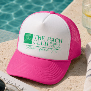 Modern Bach Club Pink Bachelorette Trucker Hat