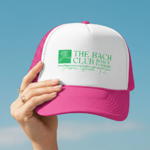 Modern Bach Club Pink Bachelorette Trucker Hat