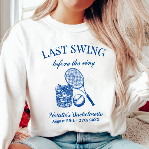 Modern Bach Last Swing Before The Ring Tennis Sweatshirt