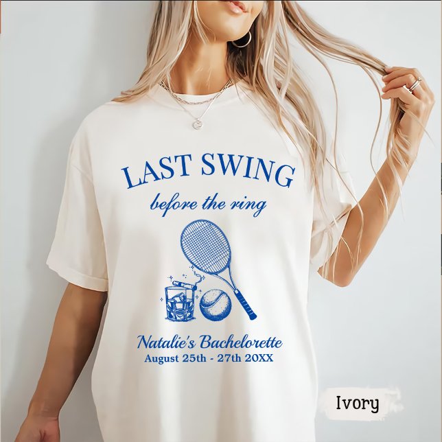 Modern Bach Last Swing Before The Ring Tennis T-Shirt (Creator Uploaded)