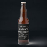 Modern Bachelor Party Beer Label<br><div class="desc">Drink your favourite beer in style with these great personalised bachelor party beer labels! 

See the entire Bachelor Party collection for more matching items!</div>