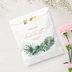 Modern Bachelorette Tropical & Diamond Favour Bags