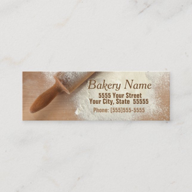 Modern Bakery/Catering Company Business Card (Front)
