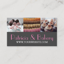 Modern Bakery Catering Sweets Shop Business Card