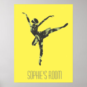 Modern ballet dancer modern dance poster
