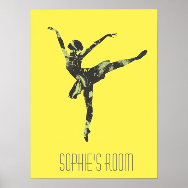 Modern ballet dancer modern dance poster (Front)
