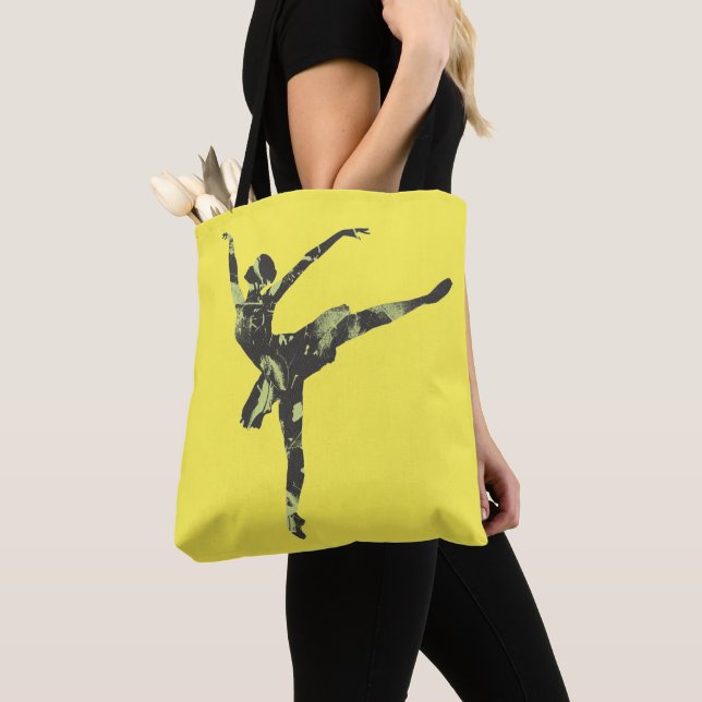 Modern ballet dancer modern dance tote bag (Close Up)