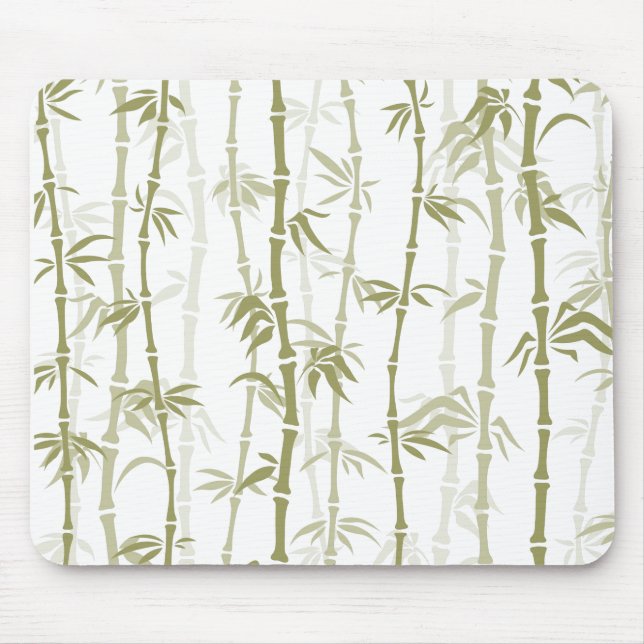 Modern Bamboo Trees Mouse Pad (Front)