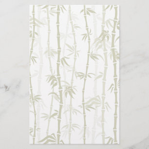 Modern Bamboo Trees Stationery