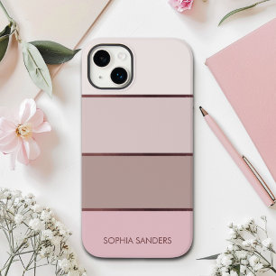 Modern band Elegant Pastel Pink for her Case-Mate iPhone 14 Plus Case