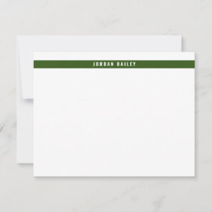 Modern Band Professional Technical Dark Green Card