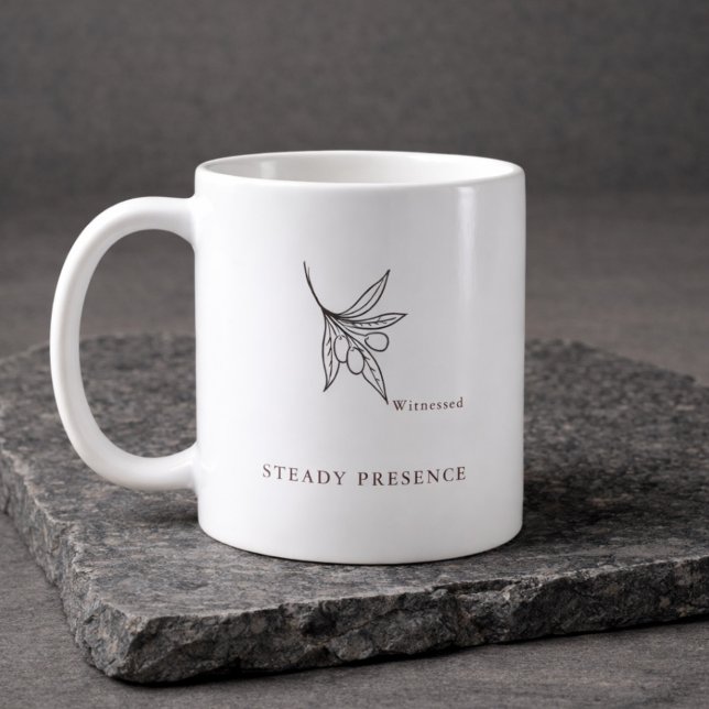 Modern Baptism God Parent Sponsor Mug Gift (Godparent keepsake mug gift)