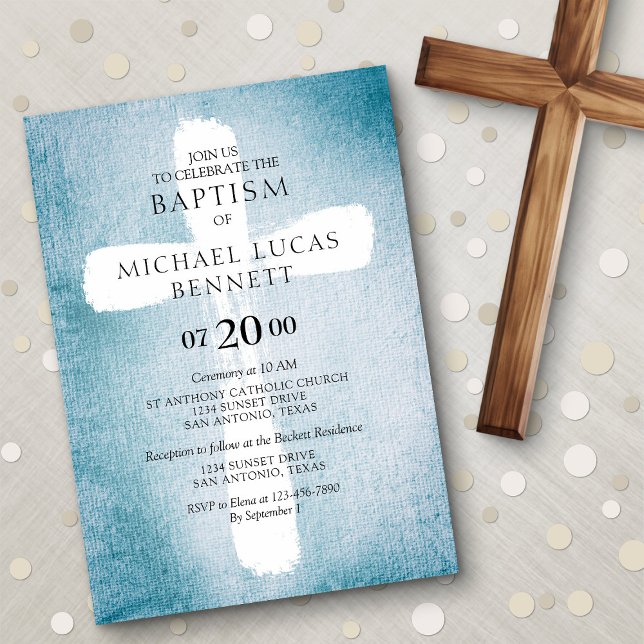 Modern Baptism Invitation (Creator Uploaded)