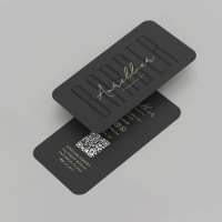 Modern Barber Barbershop Black Script Professional