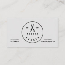 'Modern Barber' Business Card